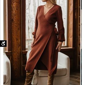 Bohme Laura wrap midi dress